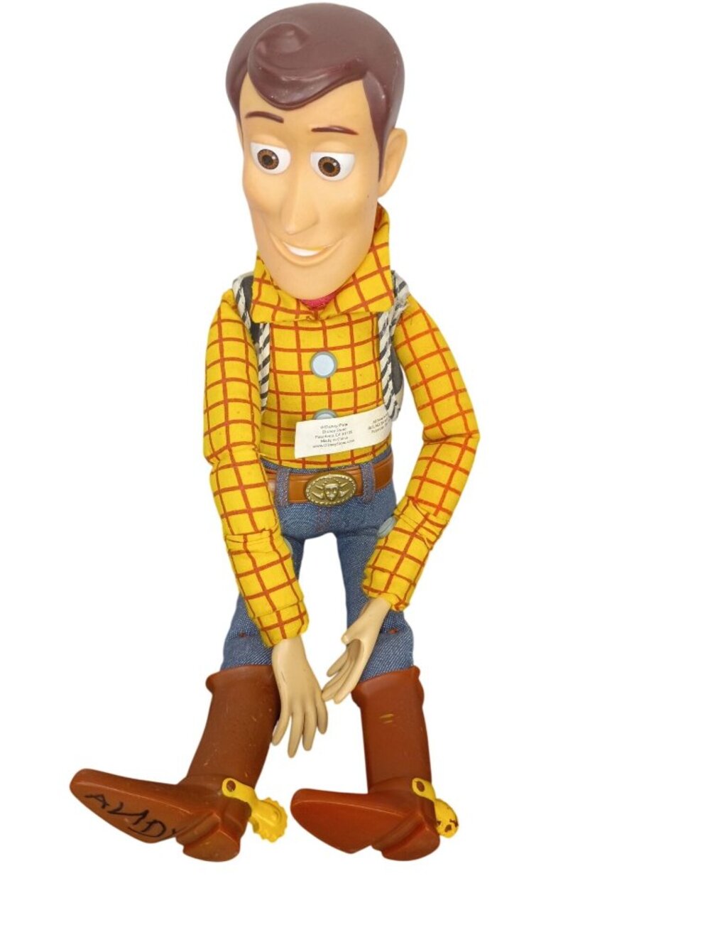 Disney Pixar Toy Story Woody Pull-String Cowboy Doll 15" Polyester Fiber Fill Vi